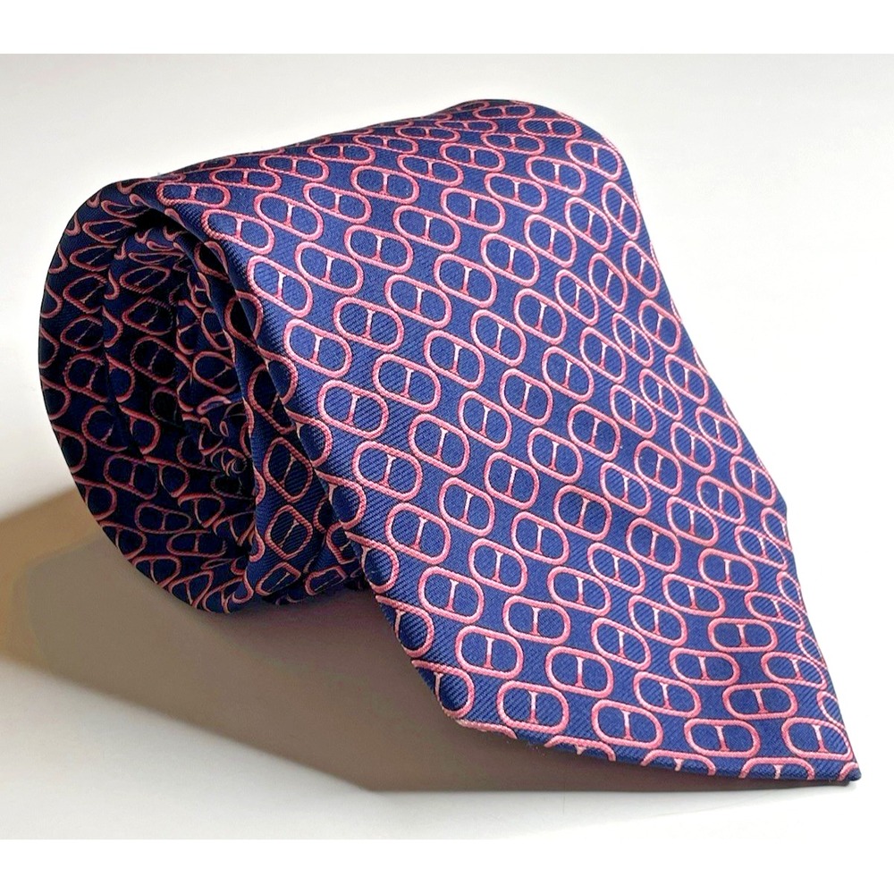 Brooks Brothers Makers Blue Pink Pop Can Top Patterned Silk Tie 60" x 3.75" USA